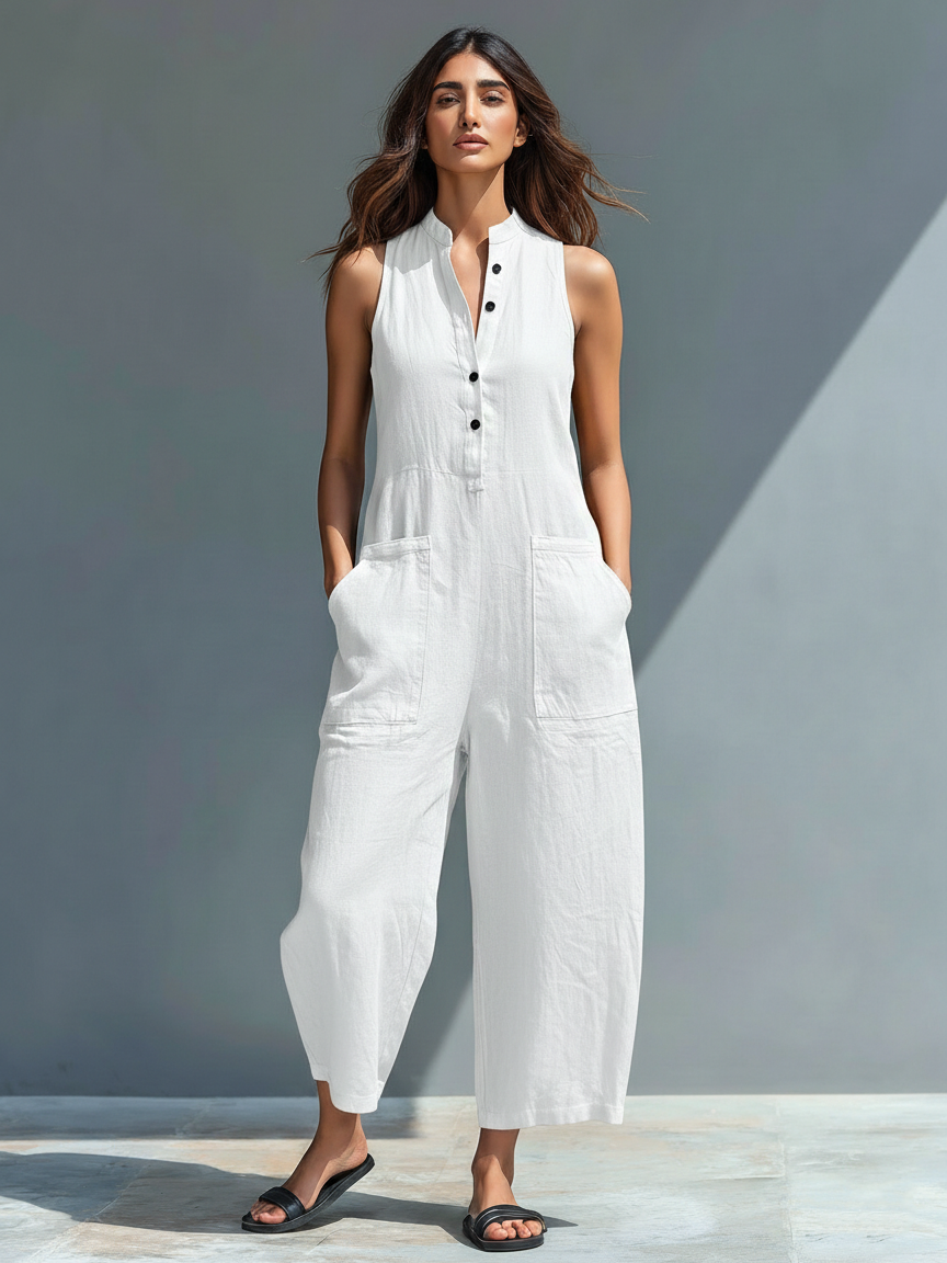 Claudia™ | Mono minimalista de lino